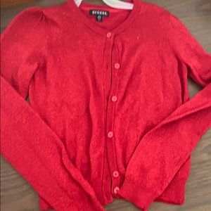 Girls Red Sweater